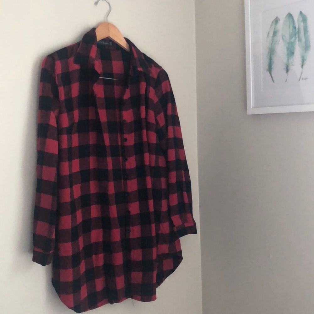 Flannel Shirt Dress
